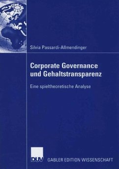 Corporate Governance und Gehaltstransparenz - Passardi-Allmendinger, Silvia
