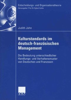 Kulturstandards im deutsch-französischen Management - Jahn, Judith