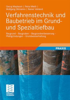 Verfahrenstechniken in der Geotechnik - Vahland, Rainer / Meyer, Norbert / Oltmanns, Wolfgang / Maybaum, Georg