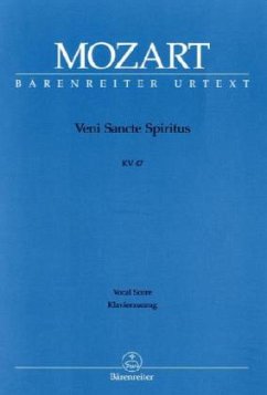 Veni Sancte Spiritus C-Dur KV 47, Klavierauszug - Mozart, Wolfgang Amadeus