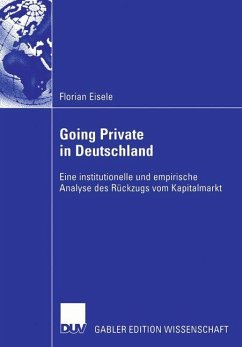 Going Private in Deutschland - Eisele, Florian