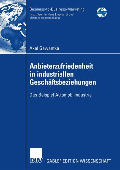 Anbieterzufriedenheit in industriellen Geschäftsbeziehungen - Gawantka, Axel