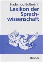 Lexikon der Sprachwissenschaft - Bußmann, Hadumod (Hrsg.)