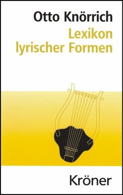 Lexikon lyrischer Formen - Knörrich, Otto