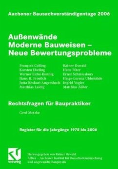 Aachener Bausachverständigentage 2006 / Aachener Bausachverständigentage Jg.2006 - Oswald, Rainer (Hrsg.)