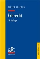 Erbrecht - Leipold, Dieter