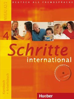 Schritte international 4. Kursbuch + Arbeitsbuch mit Audio-CD zum Arbeitsbuch und interaktiven Übungen - Hilpert, Silke;Kerner, Marion;Niebisch, Daniela