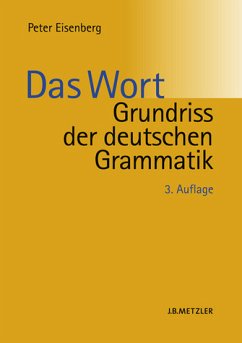 Grundriss der deutschen Grammatik - Eisenberg, Peter