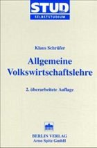 Cover Allgemeine Volkswirtschaftslehre