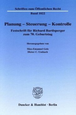 Planung - Steuerung - Kontrolle. - Geis, Max-Emanuel / Umbach, Dieter C. (Hgg.)