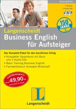 Cover Langenscheidt Business English für Aufsteiger, 3 Bücher u. 2 Audio-CDs