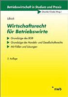 Cover Wirtschaftsrecht für Betriebswirte