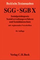 Cover SGG - SGB X - Sozialgerichtsgesetz, Sozialverwaltungsverfahren und Sozialdatenschutz