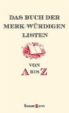 Cover Das Buch der merk-würdigen Listen von A bis Z