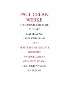 Verstreut gedruckte Gedichte, Nachgelassene Gedichte bis 1963 / Werke Abt.1, 11 - Celan, Paul