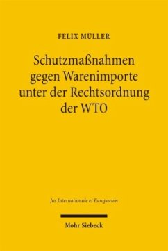 Cover Schutzmaßnahmen gegen Warenimporte unter der Rechtsordnung der WTO