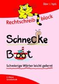 Rechtschreibblock 2. Klasse, Schnecke - Boot Rechtschreibblock 2. Klasse, Schnecke - Boot