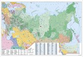Stiefel Wandkarte Großformat Russland und osteuropäische Staaten, englische Ausgabe, ohne Metallstäbe