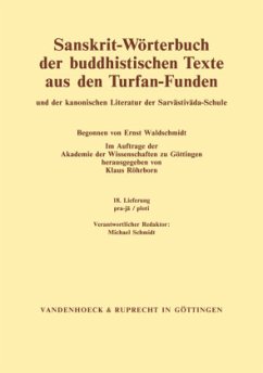pra-ja - ploti / Sanskrit-Wörterbuch der buddhistischen Texte aus den Turfan-Funden 18 - Röhrborn, Klaus (Hrsg.)