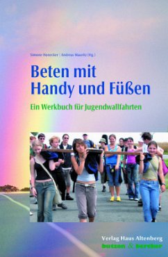 Cover Beten mit Handy und Füssen