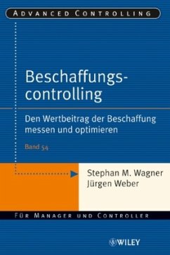 Beschaffungscontrolling - Wagner, Stephan M.; Weber, Jürgen