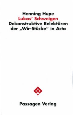 Cover Lukas' Schweigen