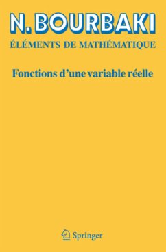 Cover Fonctions d'une variable réelle / Eléments de Mathématique