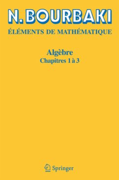 Cover Algèbre / Eléments de Mathématique Chapitres.1-3