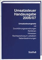 Umsatzsteuer-Handausgabe 2006/07 - Langer, Michael / Vellen, Michael