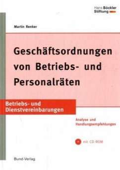 Cover Geschäftsordnungen von Betriebs- und Personalräten, m. CD-ROM