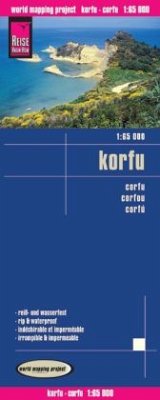 Reise Know-How Landkarte Korfu. Corfu. Corfou. Corfú