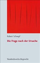 Die Frage nach der Ursache - Schnepf, Robert