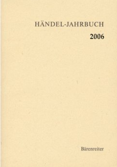 Händel-Jahrbuch / Händel-Jahrbuch - Georg-Friedrich-Händel-Gesellschaft e.V. (Hrsg.)