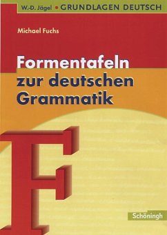 Grundlagen Deutsch. Formentafeln zur deutschen Grammatik. RSR 2006 - Fuchs, Michael