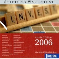 Archiv CD-ROM FINANZtest 2006, 1 CD-ROM