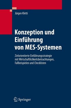 Konzeption und Einführung von MES-Systemen - Kletti, Jürgen