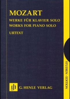 Werke für Klavier solo - Klaviersonaten I und II, Klaviervariationen, Klavierstücke, Studien-Edition, 4 Bde. - Wolfgang Amadeus Mozart - Werke für Klavier solo - 4 Bände im Schuber