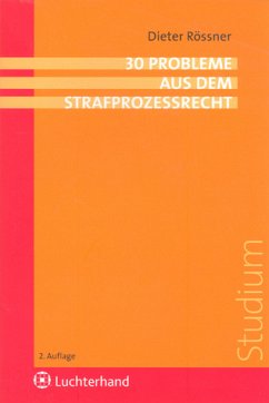 Cover 30 Probleme aus dem Strafprozessrecht