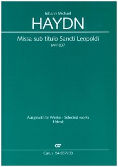 Missa sub titulo Sancti Leopoldi MH 837, Klavierauszug - Haydn, Michael