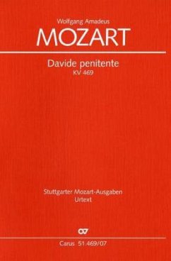 Davide penitente KV 469, Kantate, Partitur - Mozart, Wolfgang Amadeus