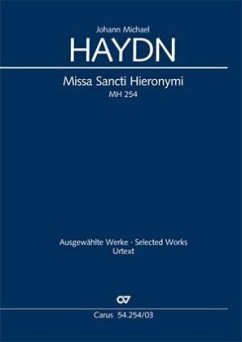 Missa Sancti Hieronymi (Klavierauszug) - Haydn, Michael