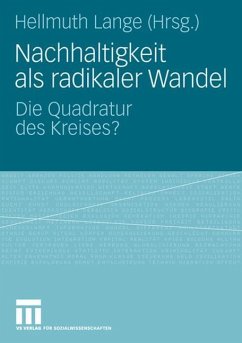 Nachhaltigkeit als radikaler Wandel - Lange, Hellmuth (Hrsg.)