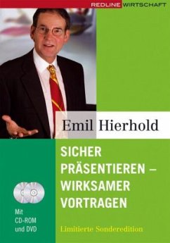 Sicher präsentieren - wirksamer vortragen, m. CD-ROM u. DVD - Hierhold, Emil