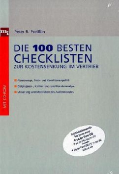 Die 100 besten Checklisten zur Kostensenkung im Vertrieb, m. CD-ROM - Preißler, Peter R.