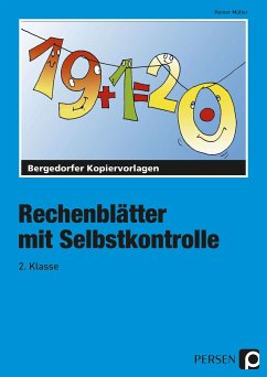 Rechenblätter mit Selbstkontrolle - 2. Klasse - Müller, Heiner