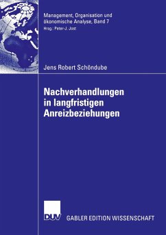Nachverhandlungen in langfristigen Anreizbeziehungen - Schöndube, Jens R.