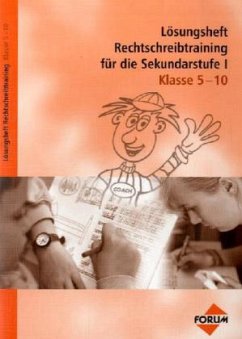 Cover Lösungsheft Rechtschreibungtraining für die Sekundarstufe I