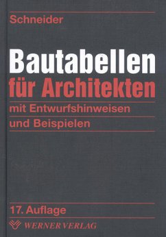 Schneider - Bautabellen für Architekten - Goris, Alfons (Hrsg.) / Schneider, Klaus-Jürgen (Begr.)