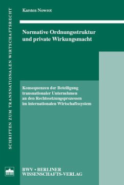 Cover Normative Ordnungsstruktur und private Wirkungsmacht
