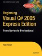 Beginning Visual C# 2005 Express Edition - Bild 1
